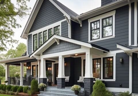 House with new siding